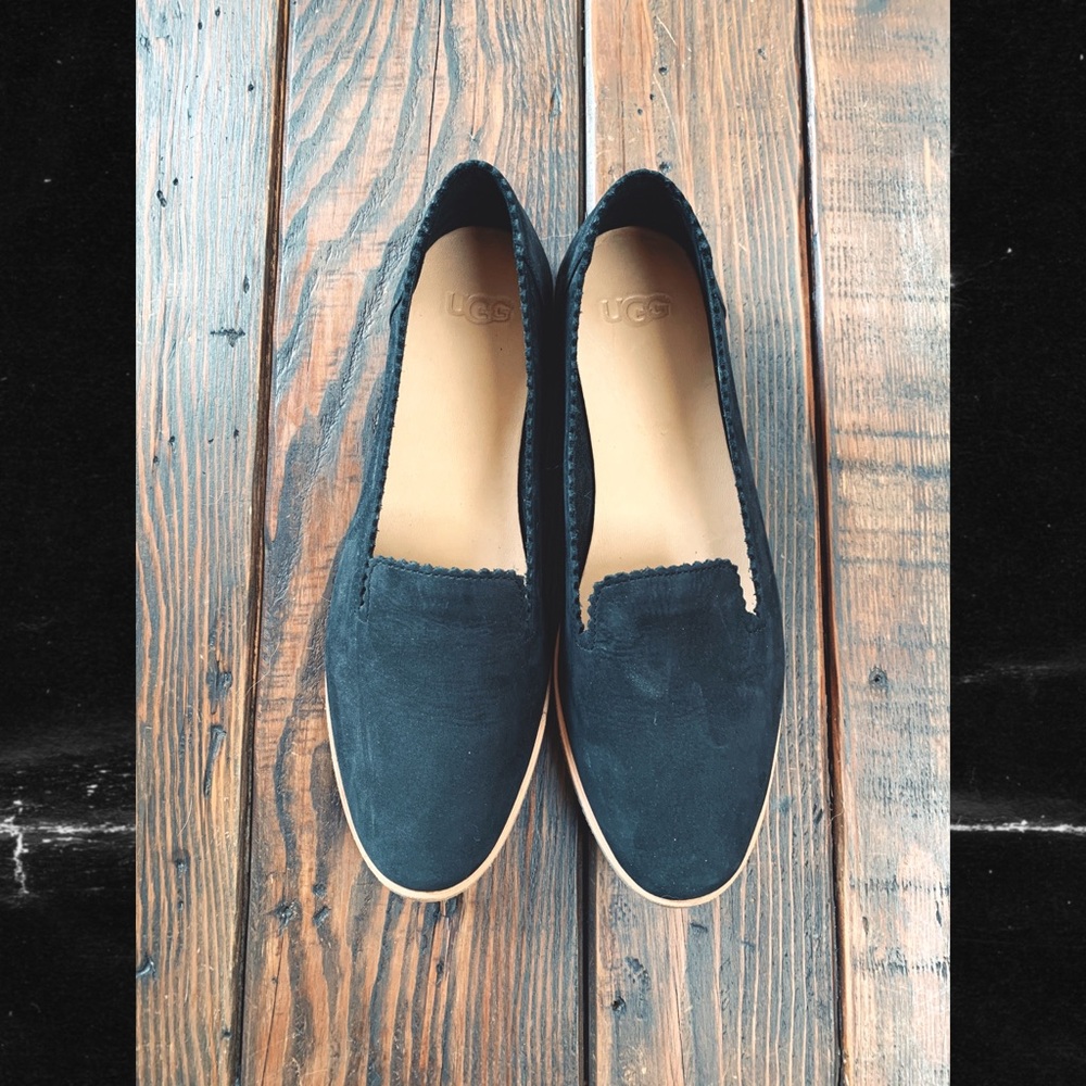 UGG suede black flats